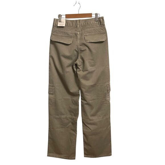 Zara Cargo Pocket Pants Mid Rise Cotton Size 32 or 0 NWT - Picture 4 of 7